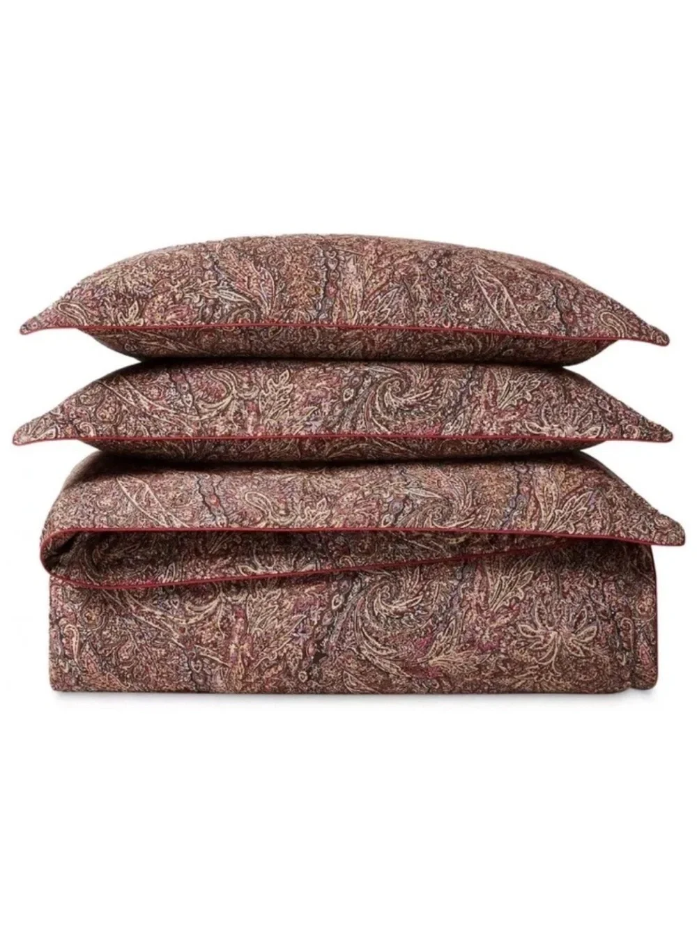 RALPH LAUREN Hallie Paisley 2 PC King Pillowcases SET NEW